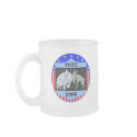 VOTE IN 2008 FROSTED COFFEE MUG REPUBLICAN DEMOCRA