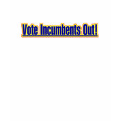 Vote Incumbents Out Ladies Dark T-Shirt