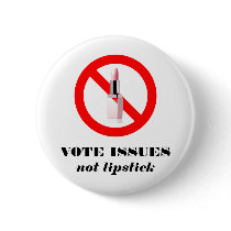 VOTE ISSUES PINBACK BUTTON