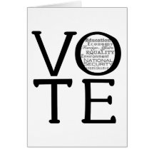 Vote Issues Greeting Cards