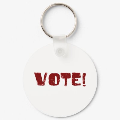 Vote Keychain by worldsfair