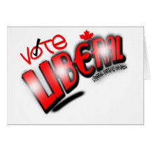 Vote Liberal Party Of Canada Card