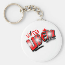 Vote Liberal Party Of Canada Key Chain