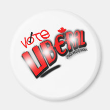 Vote Liberal Party Of Canada Refrigerator Magnets
