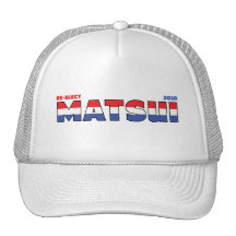 Vote Matsui 2010 Elections Red White and Blue Hats