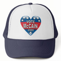 Vote McCain 2008 hats by TeeShirtsTShirts Vote McCain 2008 hats
