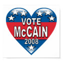 Vote McCain 2008 posters by TeeShirtsTShirts Vote McCain 2008 posters