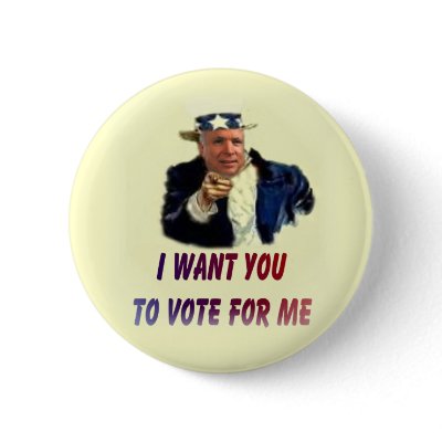 Vote McCain Button by deesbasenjis