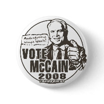 Vote McCain Button