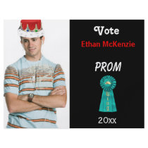Vote me for Prom King (Aqua) Full Color Flyer