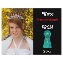 Vote me for Prom Queen (Aqua) Full Color Flyer