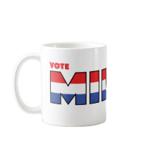 Vote Miller 2010 Elections Red White and Blue Coffee Mugs