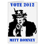 VOTE MITT ROMNEY 2012 GREETING CARD