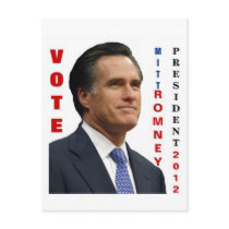 Vote Mitt Romney 2012 Postcard