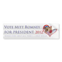 Vote Mitt Romney For President 2012 Bumper Stickers
