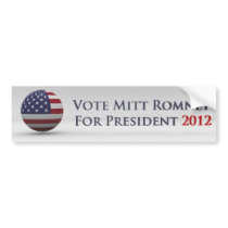 Vote Mitt Romney For President 2012 Bumper Sticker