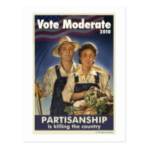 Vote Moderate 2010 Postcard postcards