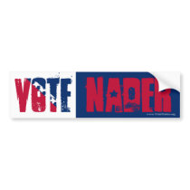 Vote Nader Bumper Sticker bumper stickers