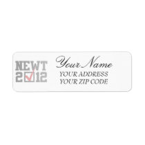 VOTE NEWT GINGRICH 2012 labels