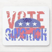 Vote Newt Gingrich 2012 mousepads