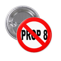 Vote No on Prop 8 Button