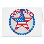 Vote Now Star Greeting Card
