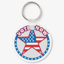 Vote Now Star keychains