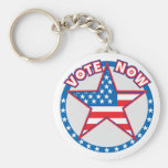 Vote Now Star Keychain