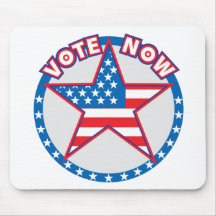 Vote Now Star Mouse Pad