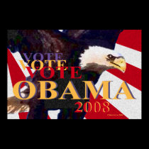 Vote Obama 2008 Poster - Customized posters