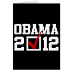 VOTE OBAMA 2012 BLUE CARD