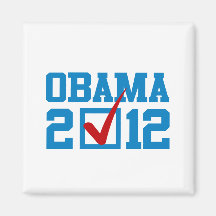 VOTE OBAMA 2012 BLUE MAGNET