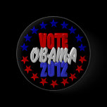 Vote Obama 2012 Button