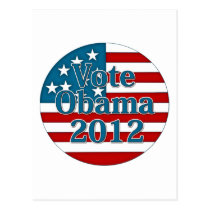 Vote Obama 2012 postcards