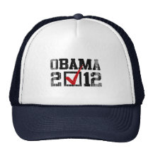 VOTE OBAMA 2012 Vintage.png Mesh Hat
