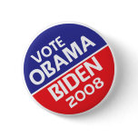 Vote Obama and Biden in 2008 Pinback Buttons
