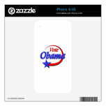 Vote Obama by Valxart.com Decal For iPhone 4