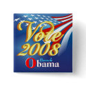 Vote Obama - Campaign Button by SquirrelHugger Vote Obama - Campaign Button