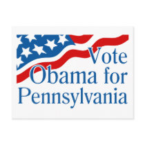 Vote Obama for Pennsylvania postcards by irregulargoods Vote Obama for Pennsylvania postcards
