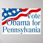 Vote Obama for Pennsylvania Poster