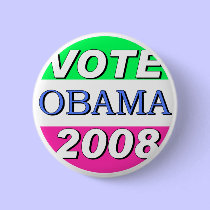 Vote Obama in 2008 buttons