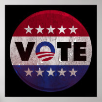 Vote Obama (peeling paint) Print