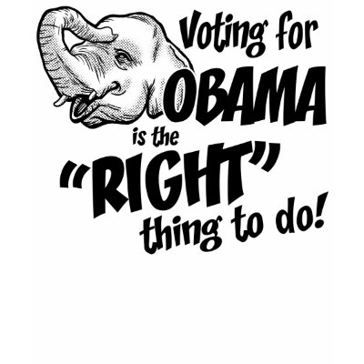 Vote Obama Right Thing Baby Doll T-Shirt by VoteChange