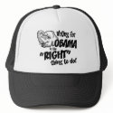 Vote Obama Right Thing Trucker Hat