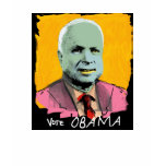 VOTE OBAMA Sheer V-Neck T-shirts