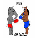 VOTE OR ELSE... t-shirts by Eddy_G VOTE OR ELSE... t-shirts