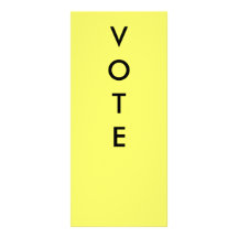 VOTE PADDLES RACK CARD DESIGN