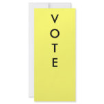 VOTE PADDLES RACK CARD DESIGN