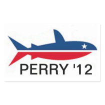 VOTE PERRY '12 RECTANGLE STICKERS