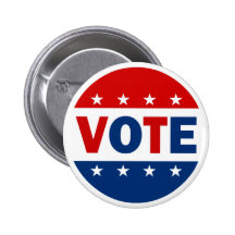 VOTE PINBACK BUTTON